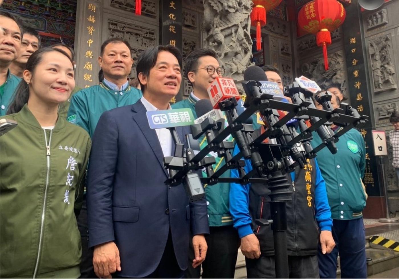 藍營追打賴清德萬老家違建逃漏稅，賴清德指只要新北市府核定就繳納。中央社