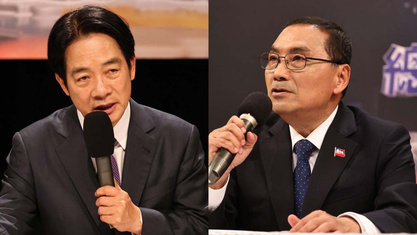 賴清德、侯友宜陣營為了賴發表的電視廣告相互攻訐。資料照片／林啟弘攝