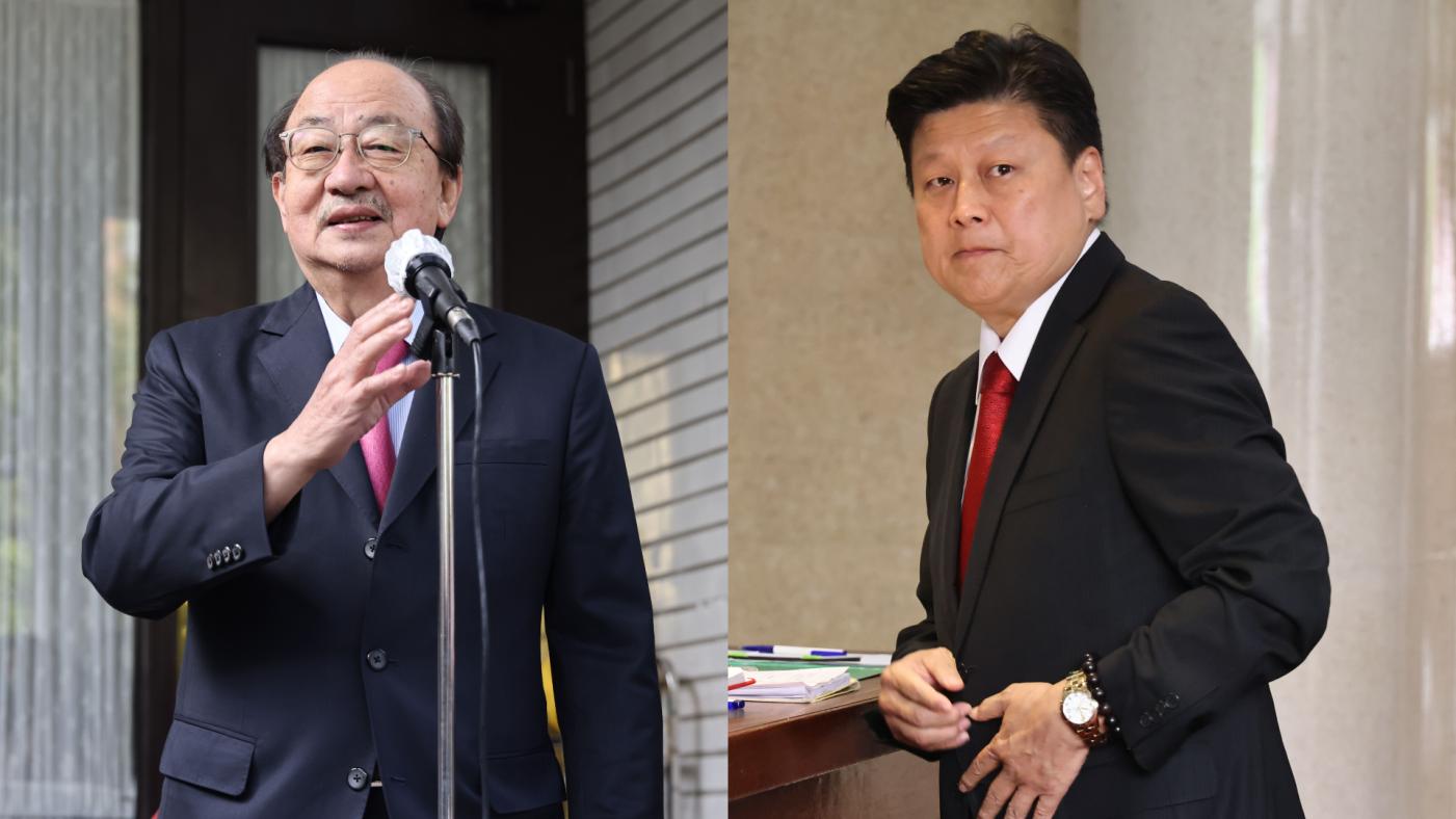 傅崐萁登記參選國民黨團總召，嗆柯建銘「快去收驚」。資料照片／林啟弘攝