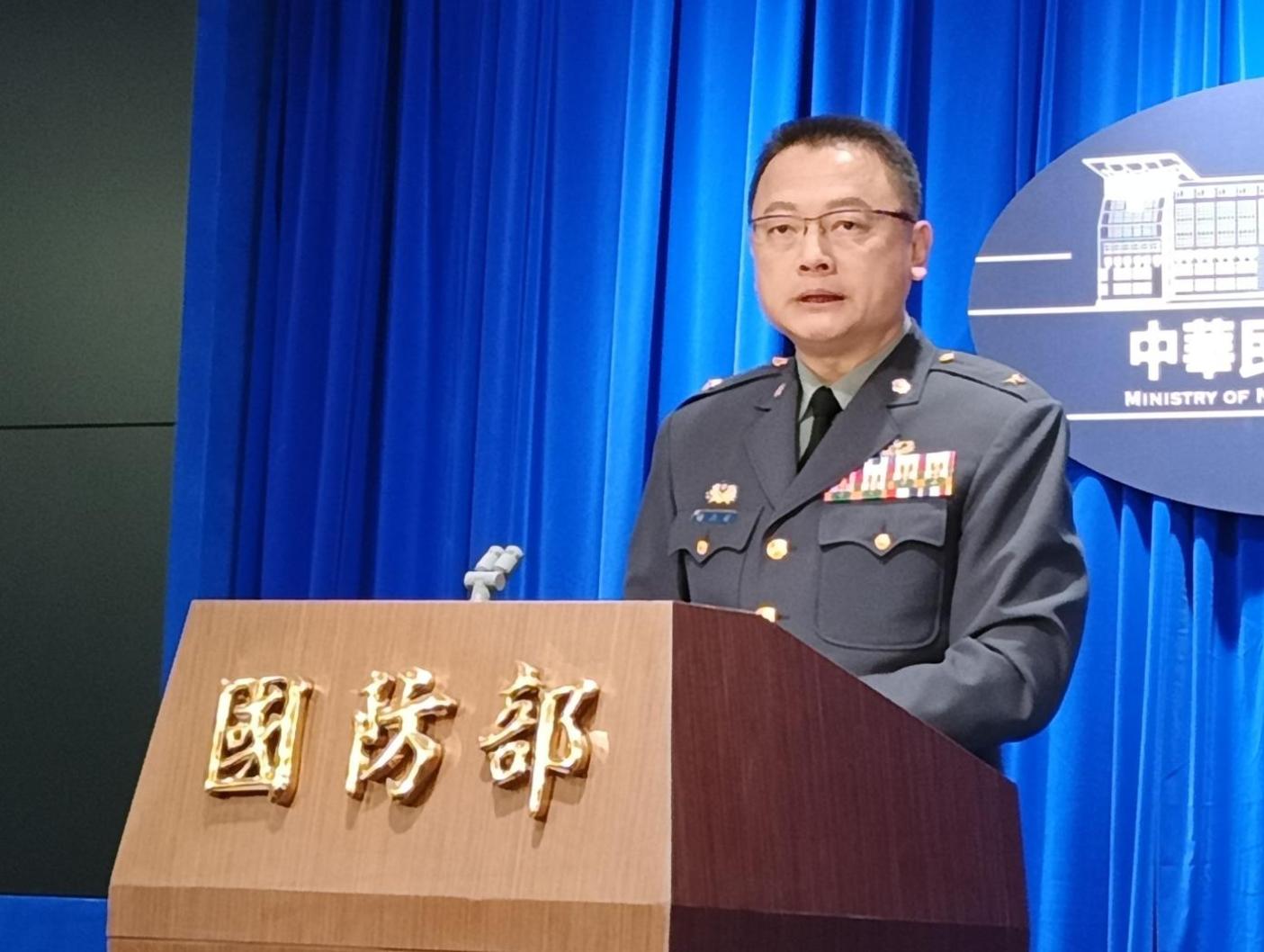國防部發言人今孫立方。資料照片