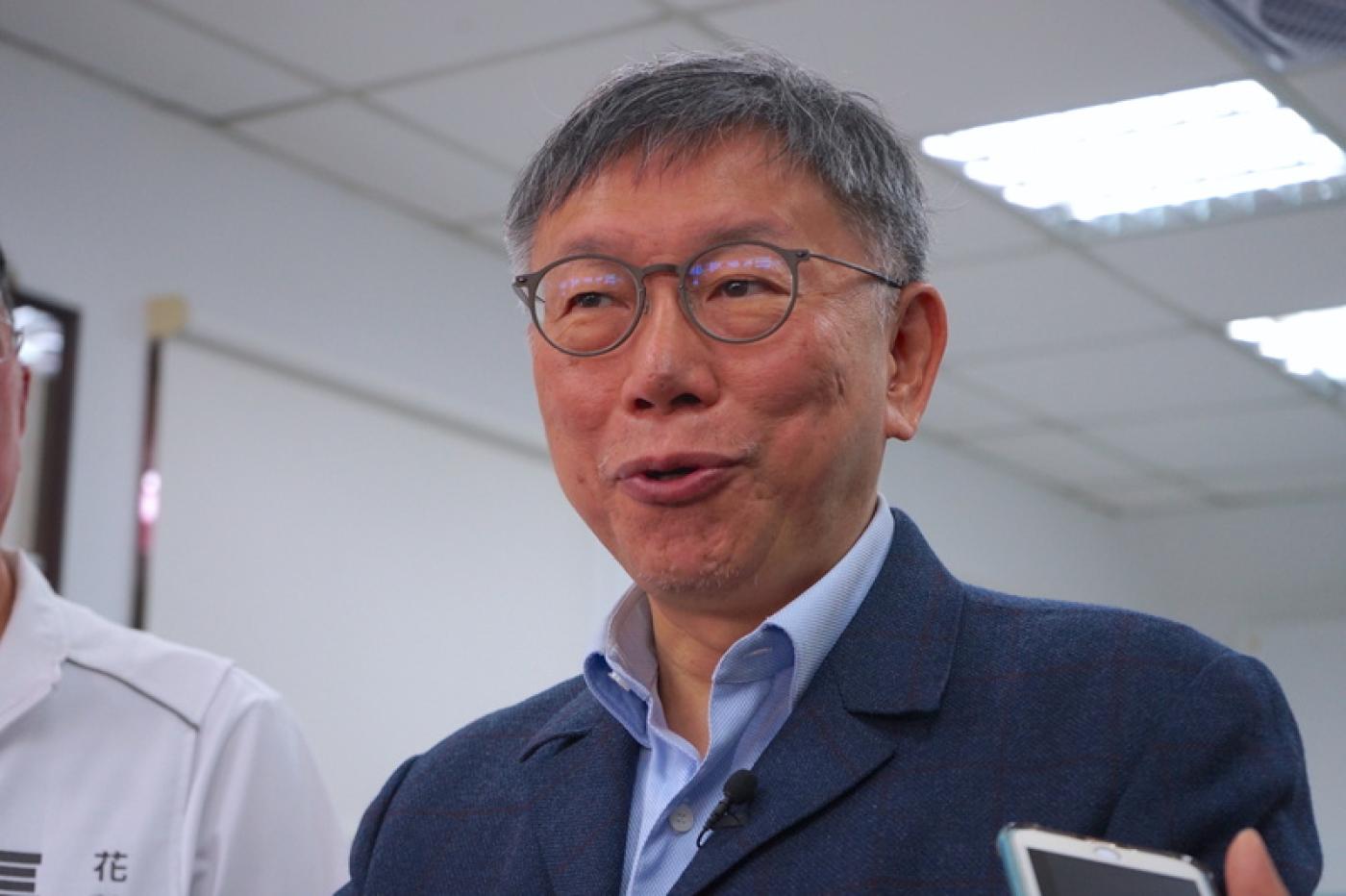 柯文哲爆兩藍白黨團已安排飯局。中央社資照