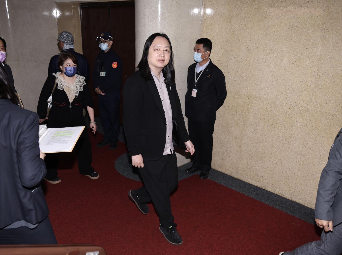 吳子嘉預測，數位部長唐鳳不會留任。林啟弘攝