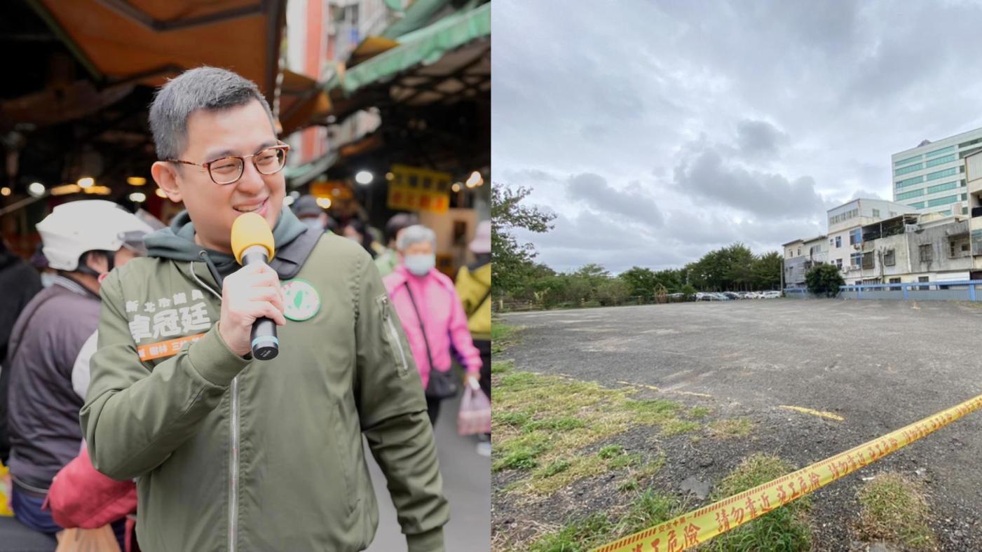卓冠廷想找千人集資，購買柯文哲新竹市農地。左圖翻攝卓冠廷臉書、右圖中央社資照