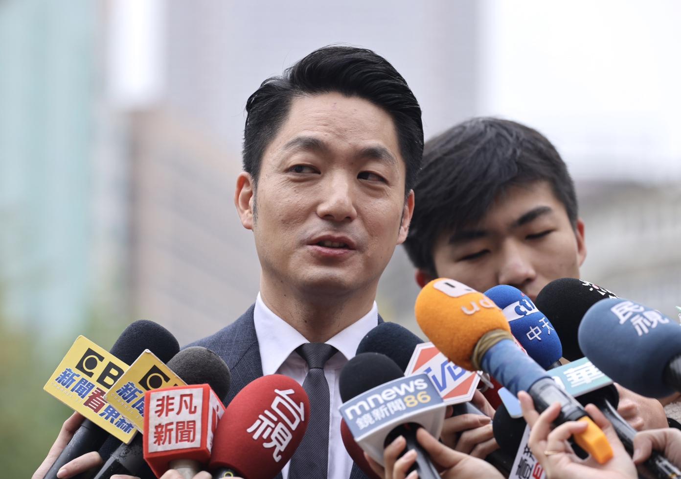 台北市長蔣萬安為虐童案臨時改行程14日親赴行政院會。林啟弘攝