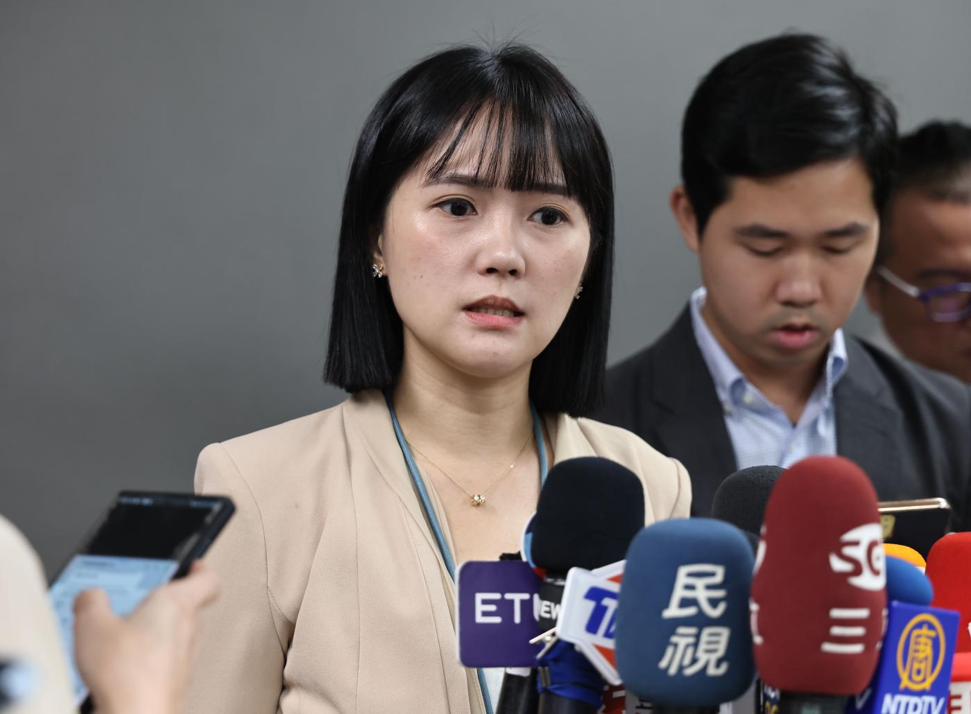 民眾黨發言人吳怡萱。資料照片／林啟弘攝