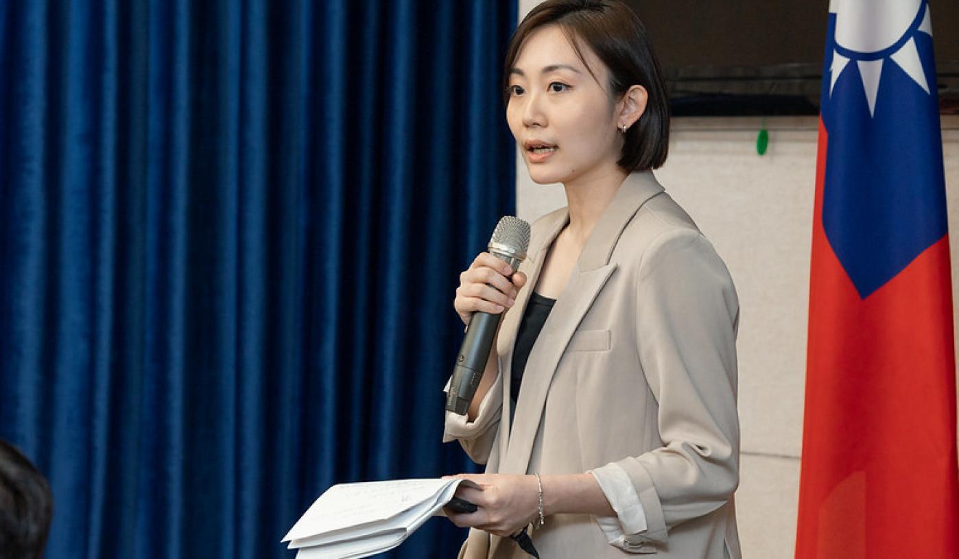 總統府發言人林聿禪。翻攝總統府網站