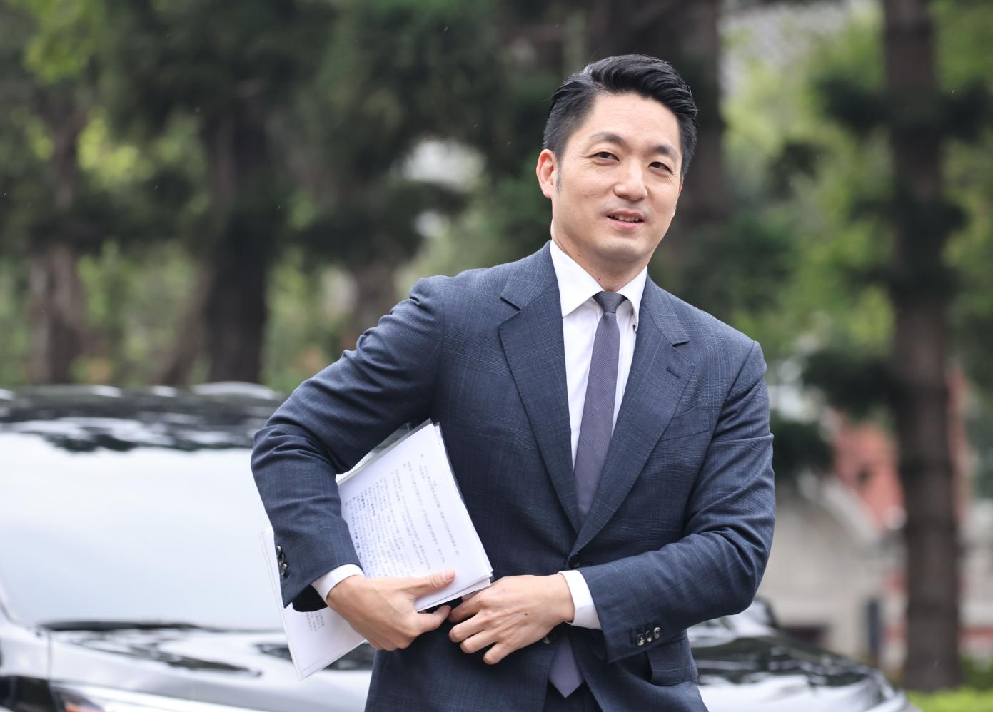 台北市長蔣萬安28日為寶林茶室中毒案，臨時改行程親赴行政院會。資料照片／林啟弘攝