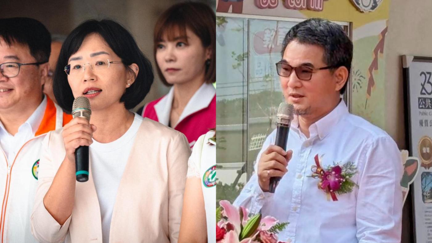 民進黨地方黨部主委選舉26日登場，新北市蘇巧慧（左）、雲林縣劉建國（右）等9縣市同額競選。翻攝兩人臉書