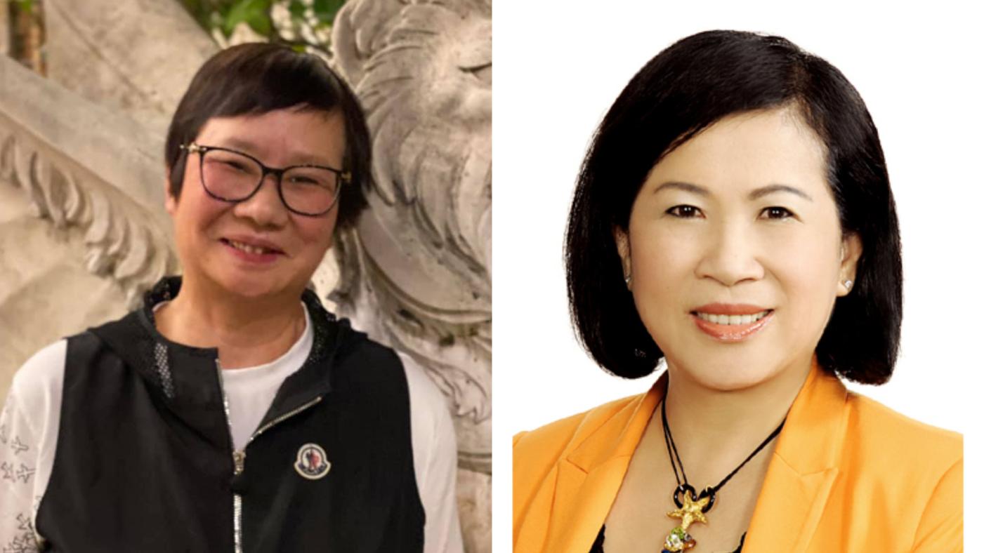 國民黨中常委邱素蘭（右）告發同黨前立委羅淑蕾（左）侵占，反被控誣告判刑4月。翻攝羅淑蕾臉書、國民黨官網