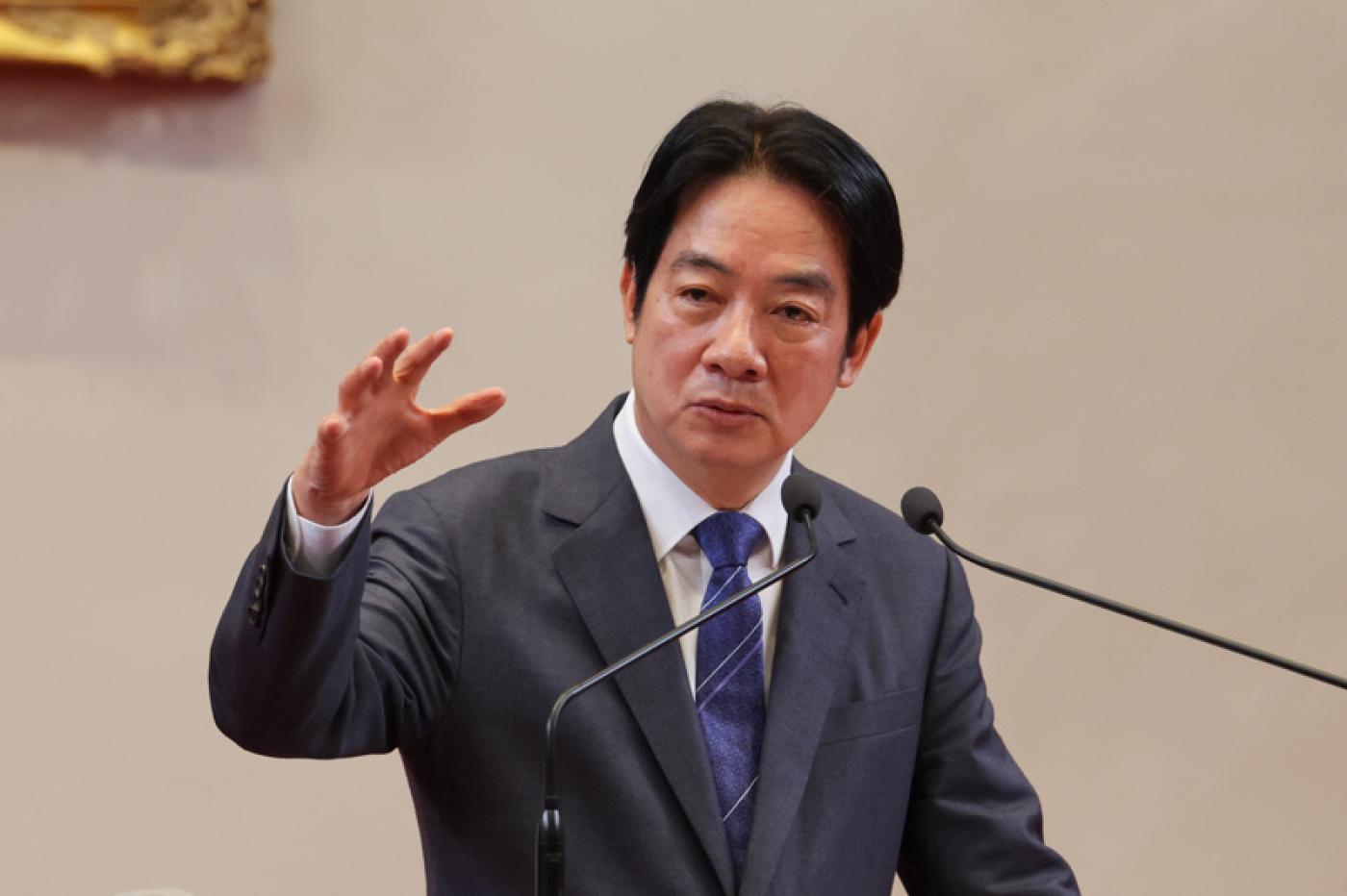 台灣民意基金會18日公布最新民調，48.2%支持總統賴清德處理國家大政方式。中央社