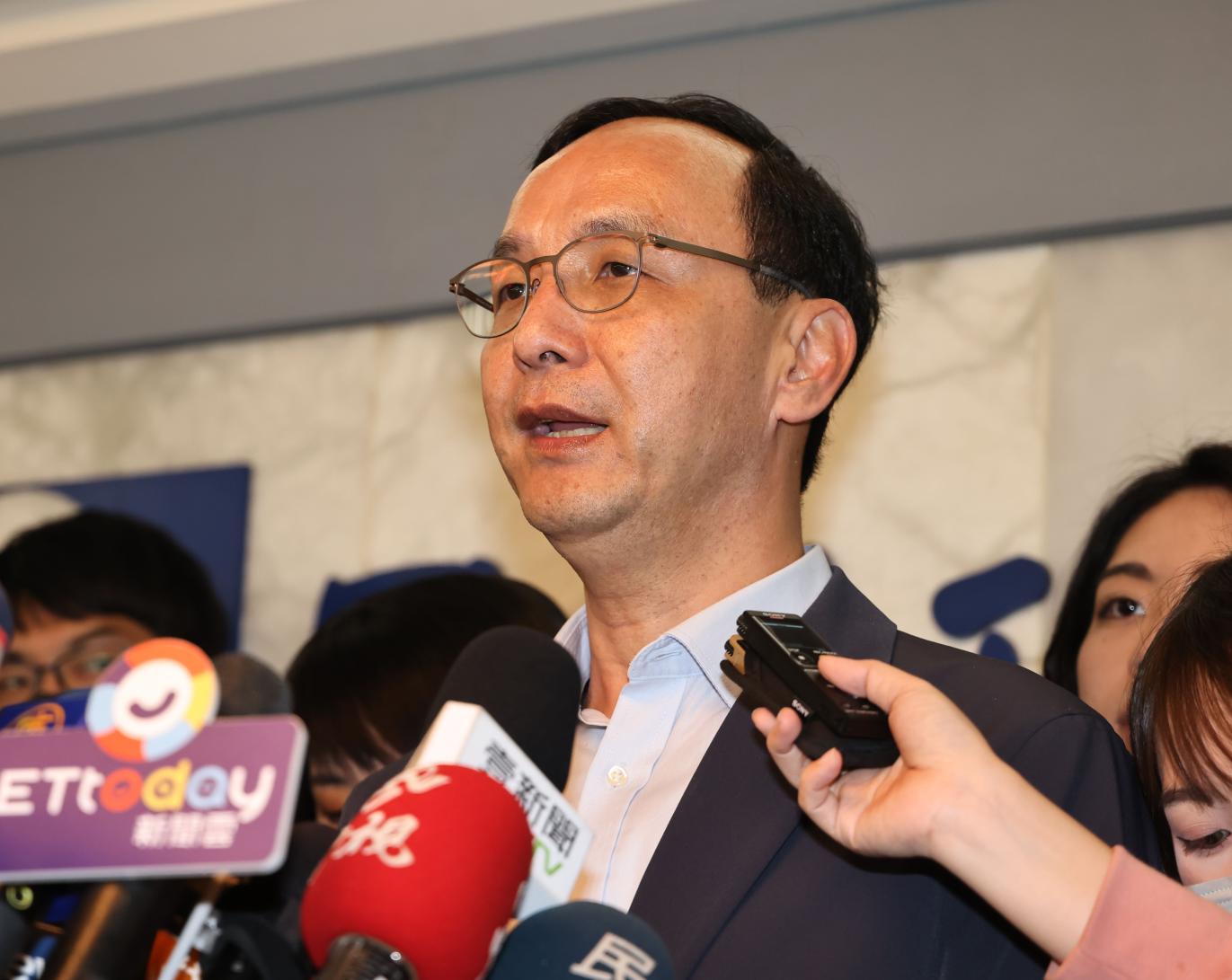 對於柯文哲反對提高罷免門檻，朱立倫30日回應指出，國民黨只是要求更嚴謹合理。資料照片／林啟弘攝