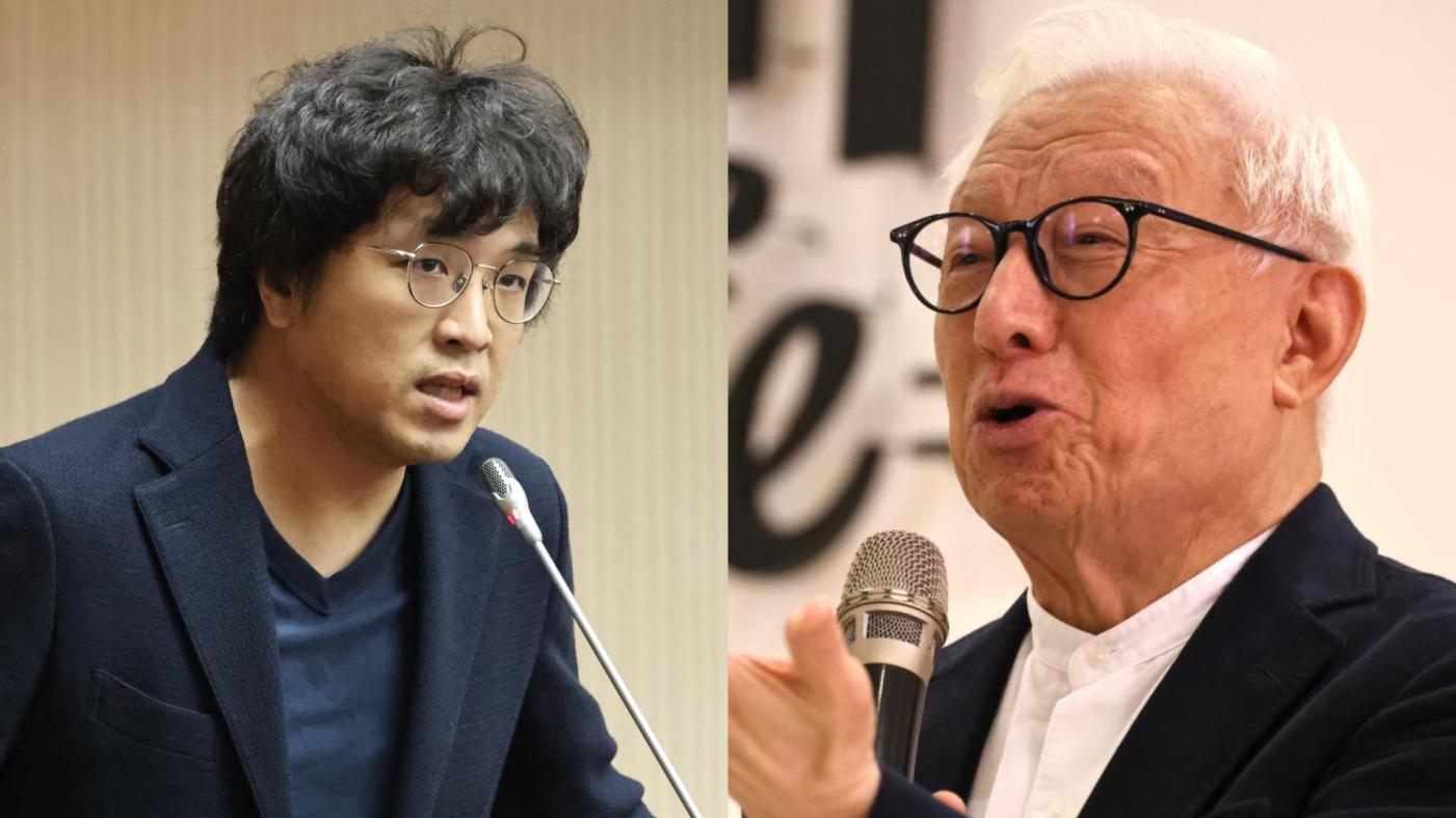 民進黨立委沈伯洋（圖左）和聯電創辦人曹興誠（右）遭國台辦點名實施懲戒。資料照片／林啟弘攝
