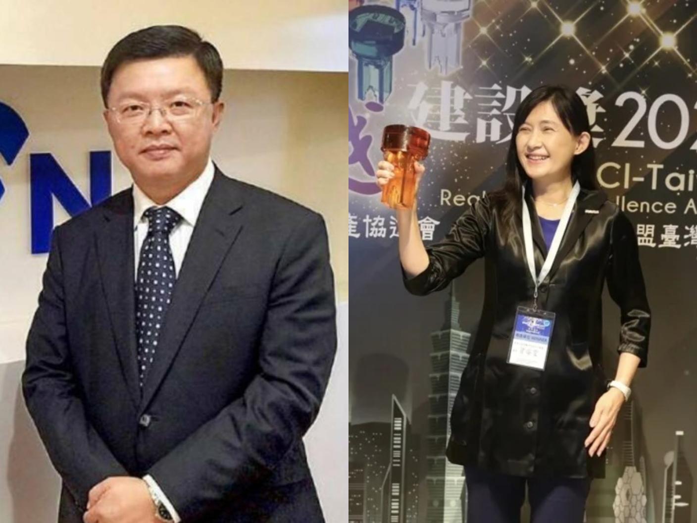 台鹽實業前董事長陳啓昱（圖左）遭收押，前妻曾姿雯（圖右）臉書寫下心境。台鹽、基隆市政府提供