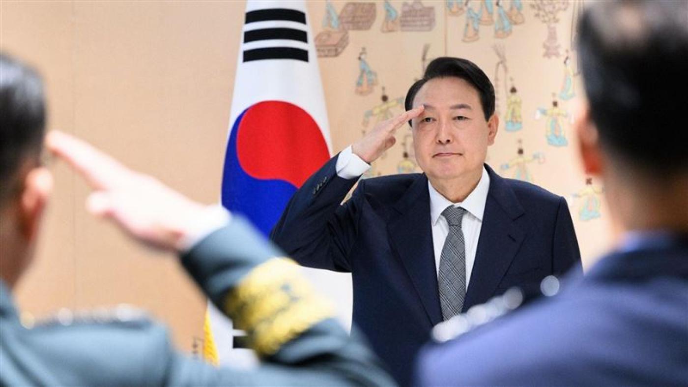 韓國總統尹錫悅12日發表談話，表示會堂堂正正接受彈劾或調查。翻攝尹錫悅臉書