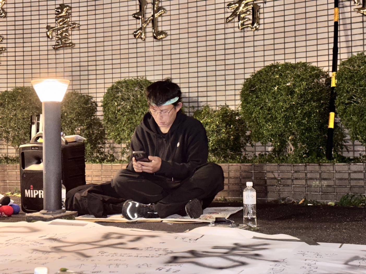 民眾黨主席黃國昌（圖）29日為柯文哲無法戒護就醫到北所靜坐抗議。景義豫攝