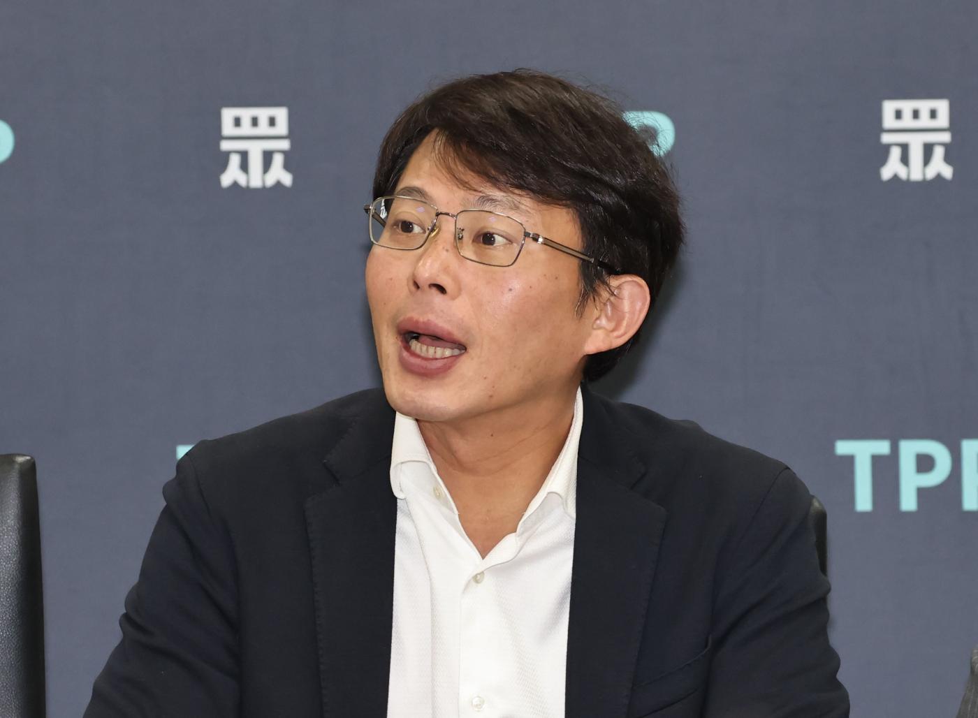 民眾黨主席、立院黨團總召黃國昌１日譴責中共武力恫嚇台灣。資料照片／林啟弘攝