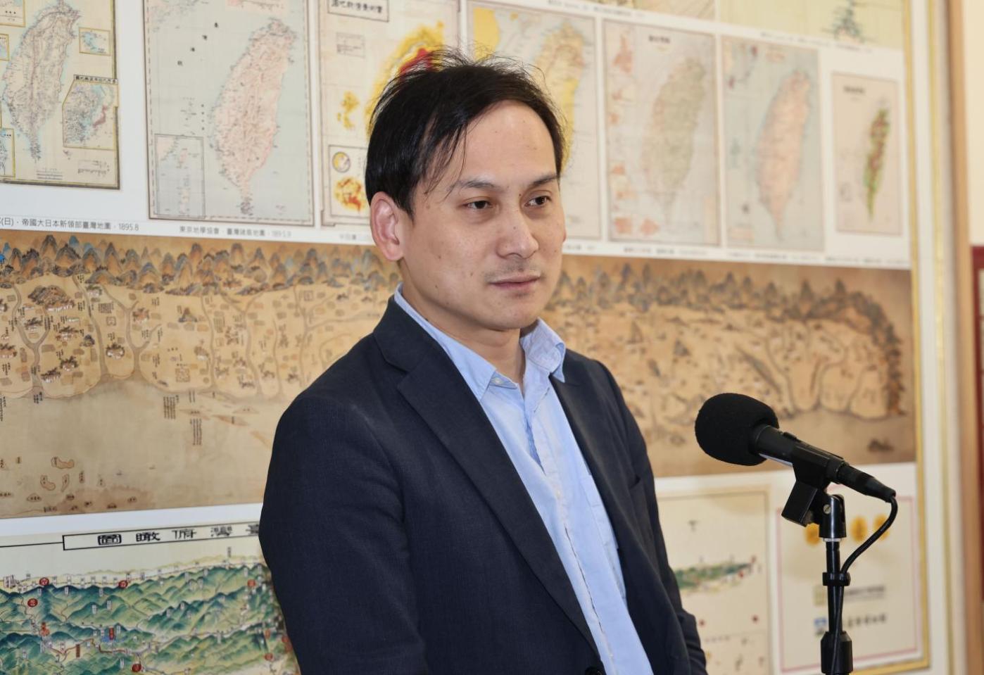 葉元之在立院辦公室遭台北市府勞動局無預警勞檢，被形容是藍營的蔣萬安動手查藍營的葉元之。資料照片／林啟弘攝