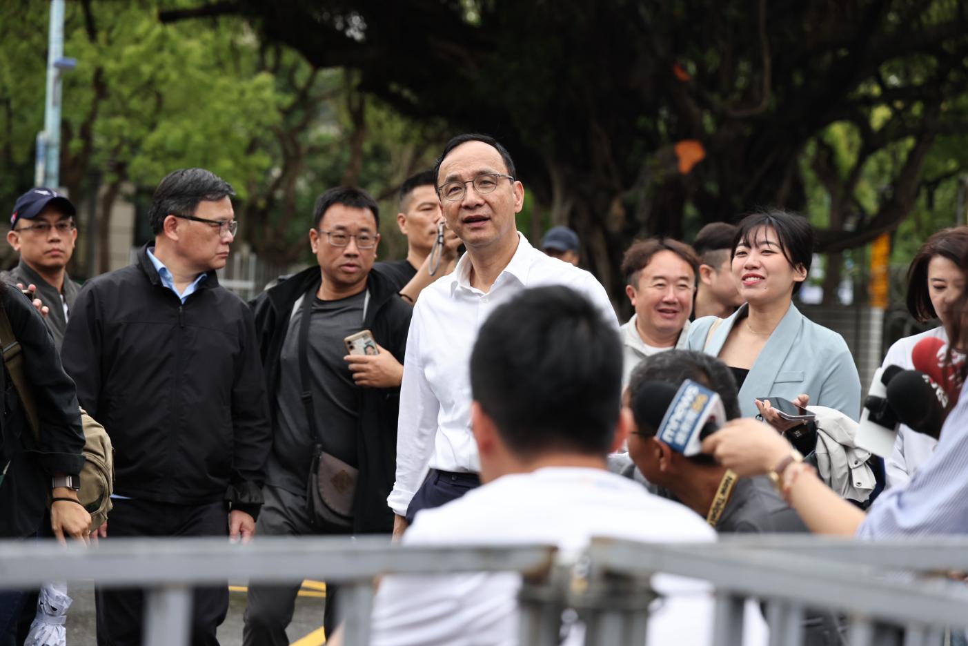 朱立倫25日痛批，司法完全進入辦藍不辦綠。林啟弘攝