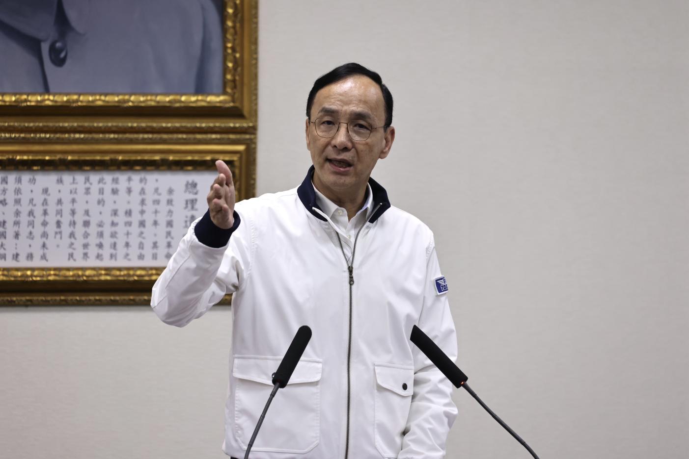 國民黨主席朱立倫10日表示，國民黨下周將推動「還錢於民」。資料照片／林啟弘攝