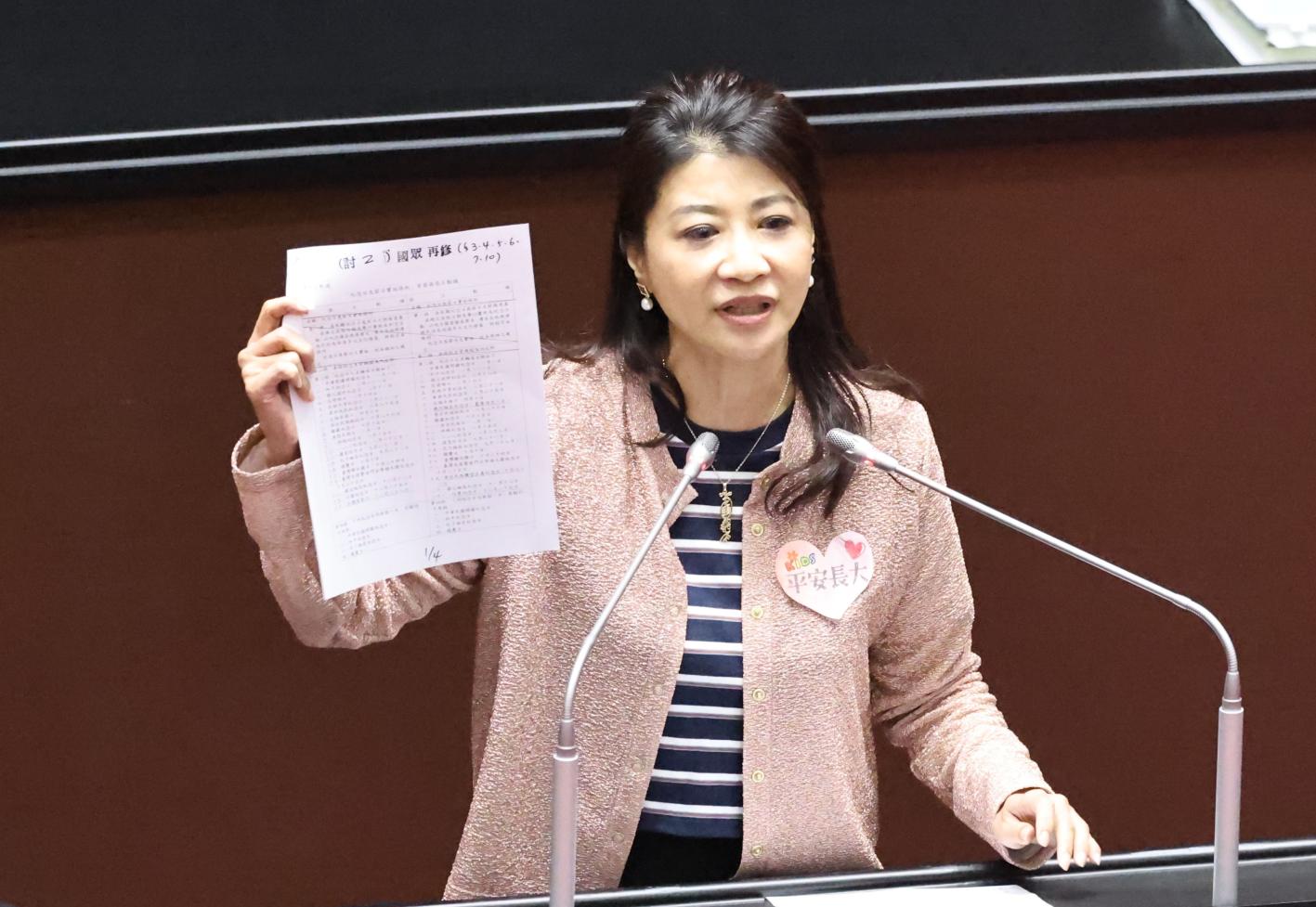 民進黨立委林楚茵5日表示，立法院公務車是讓立委在台北開會時使用。資料照片／林啟弘攝