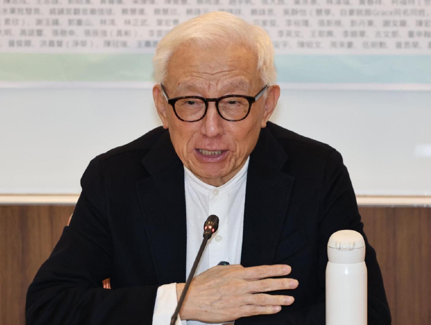 對於有媒體報導，綠營擔心「曹派」成形，聯電創辦人曹興誠強調，絕不搞政治。資料照片／林啟弘攝