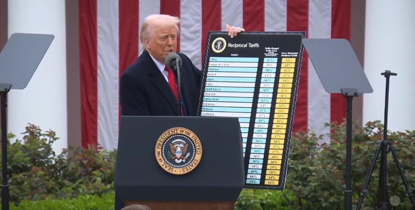 川普的對等關稅從今天又開始擾動全球經濟，首波關稅信寄出，日韓的關稅和一開始設定的差不多。翻攝白宮X