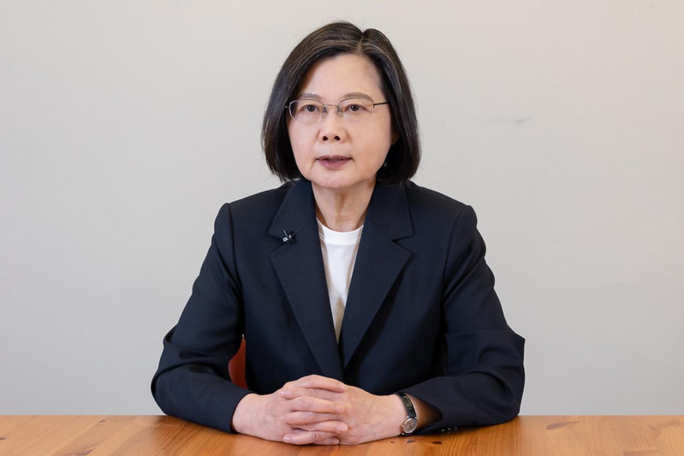 總統蔡英文26日針對與宏都拉斯終止邦交發表錄影談話。總統府提供