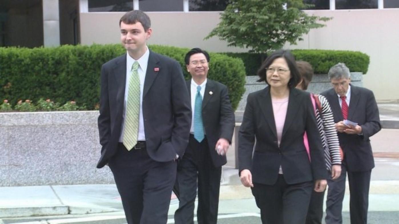 蔡英文當選總統前，曾於2015年訪美並拜會國務院。資料照片／蔡英文訪美媒體團提供