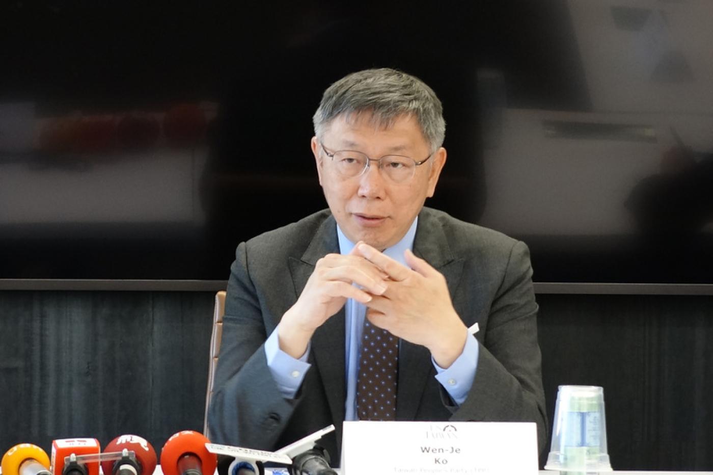 柯文哲17日表示，中共軍演無助於兩岸關係改善，只會惡化。中央社