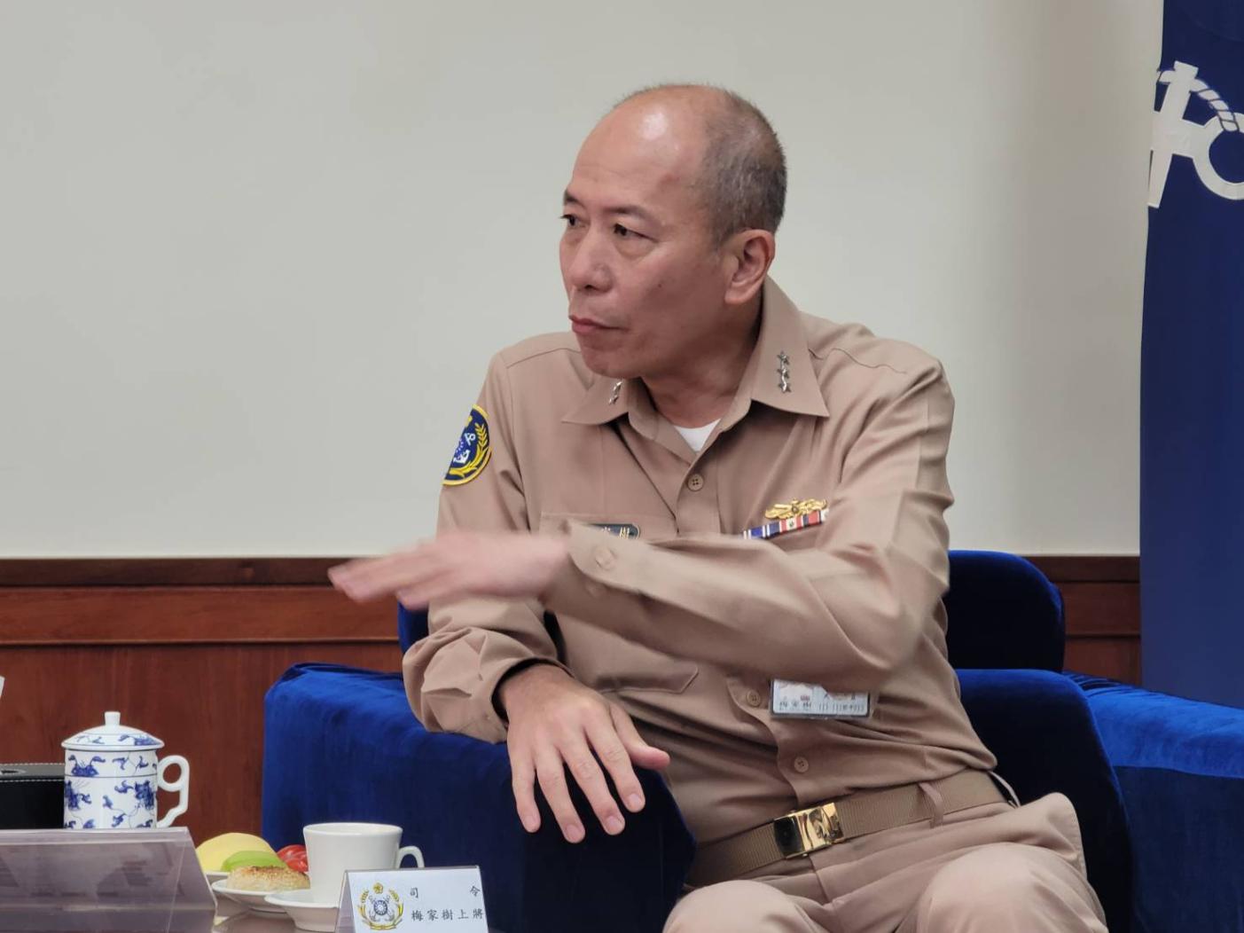 蔡英文核定海軍司令梅家樹繼任參謀總長一職。王烱華攝