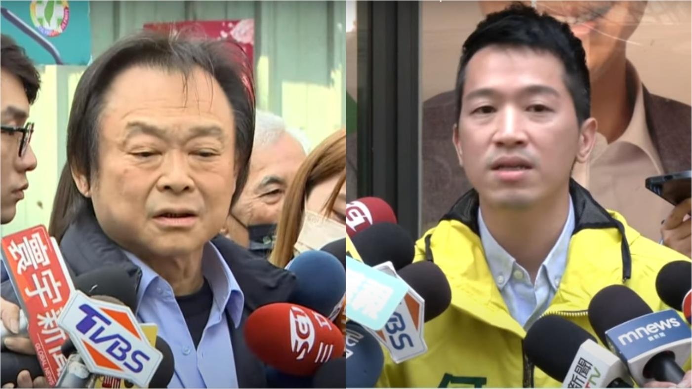 「堅偉大戰」民調出爐，王世堅以41.97%的支持度，險勝何志偉的39.7%。翻攝畫面