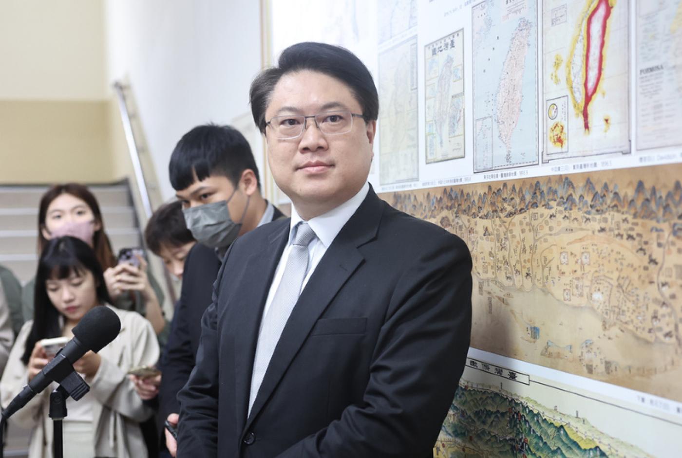 林右昌表示，將建置「紅色通道」阻詐騙，減低民眾受害。中央社