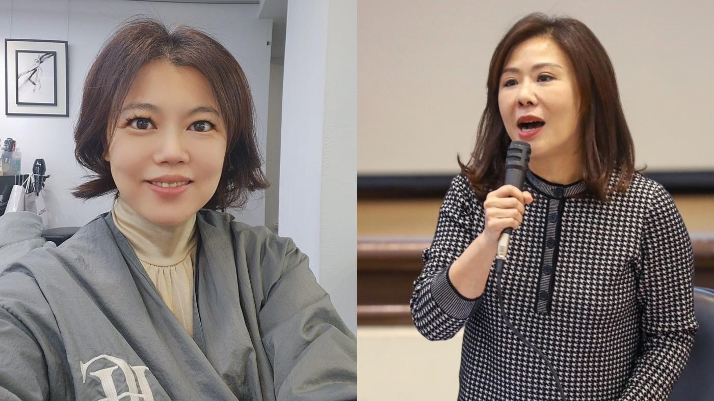 游淑慧（左）、李彥秀雙姝之爭5月7日到9日進行全民調。翻攝兩人臉書