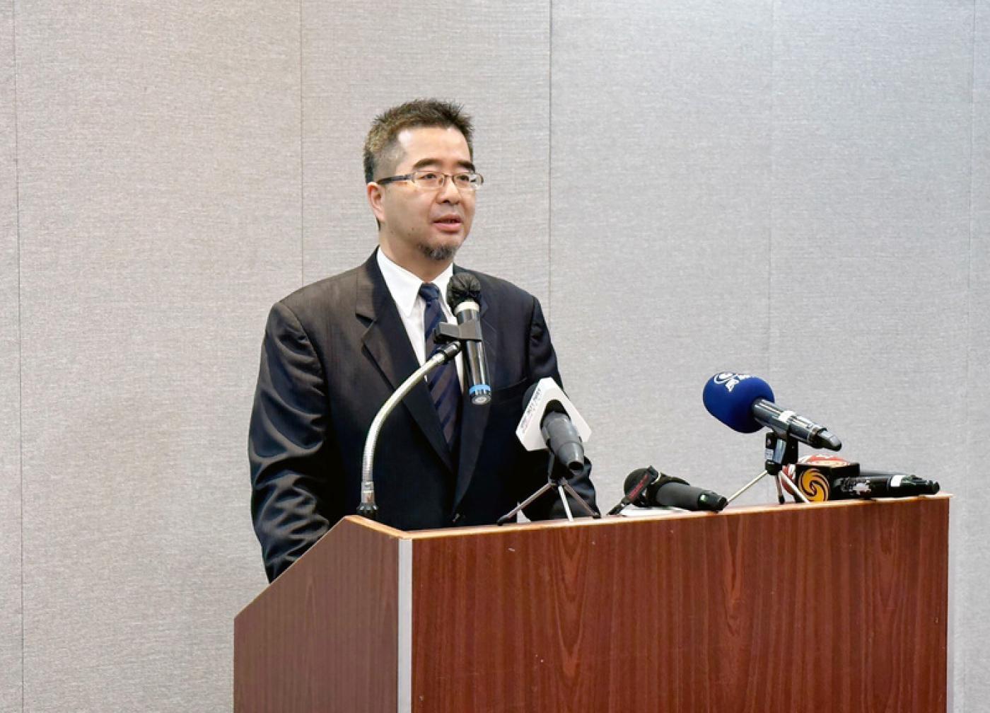 馬英九基金會執行長蕭旭岑。 中央社