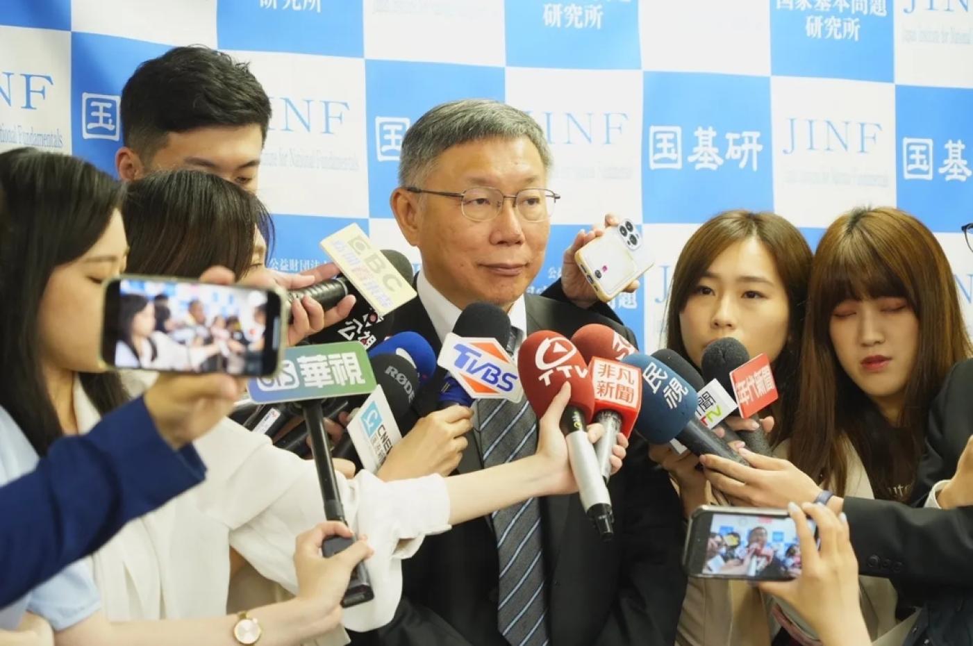 釣魚台言論惹議，柯文哲今嗆侯友宜「這時候突然講一大堆國家主權，那你平常在幹什麼？」民眾黨提供