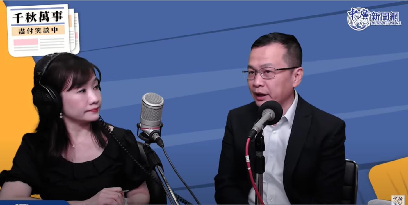 羅智強發起「政黨輪替大聯盟」，棄保也OK。翻攝《千秋萬事》直播畫面