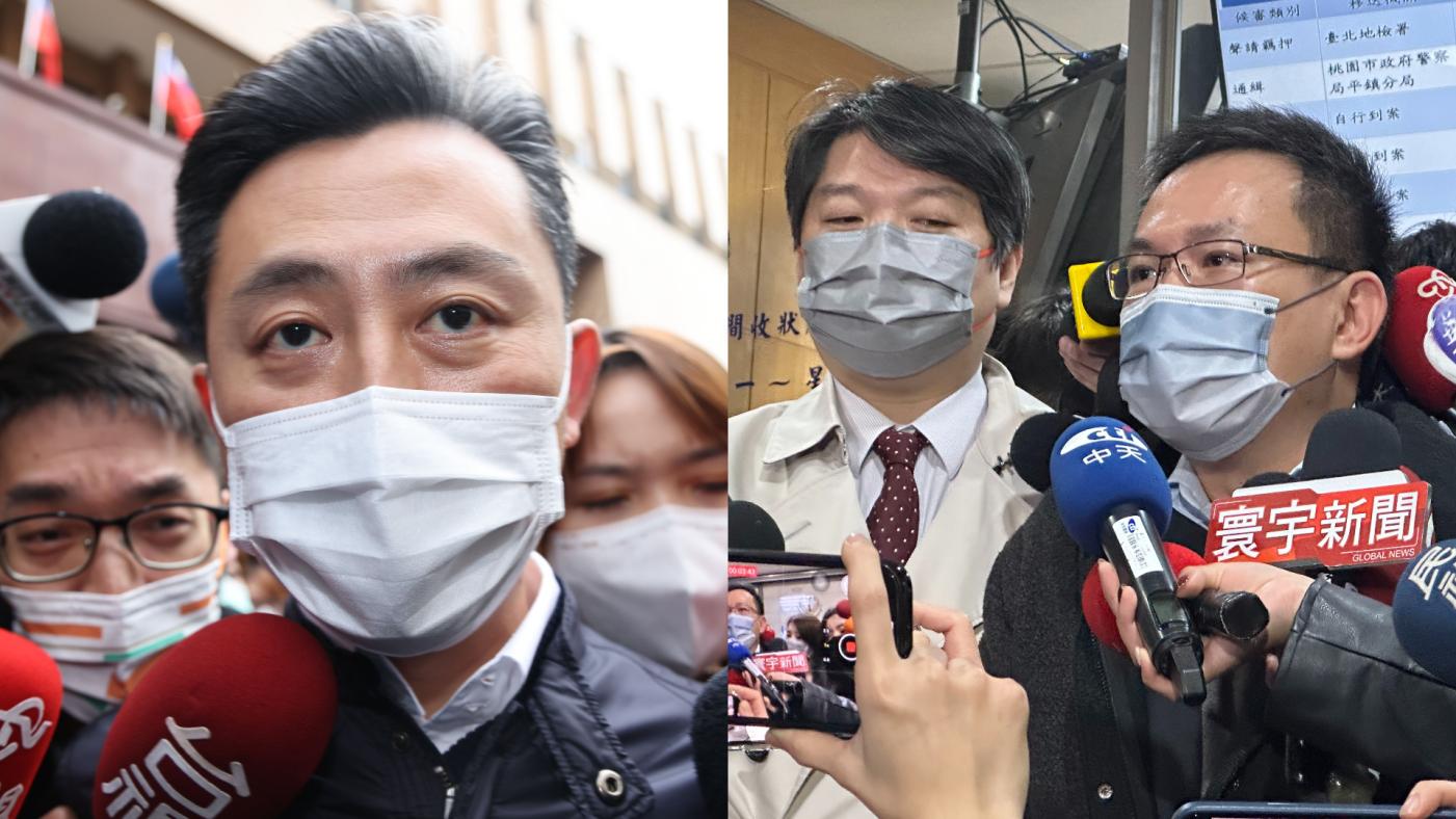 林智堅與余正煌委任律師。資料照片／林啟弘攝