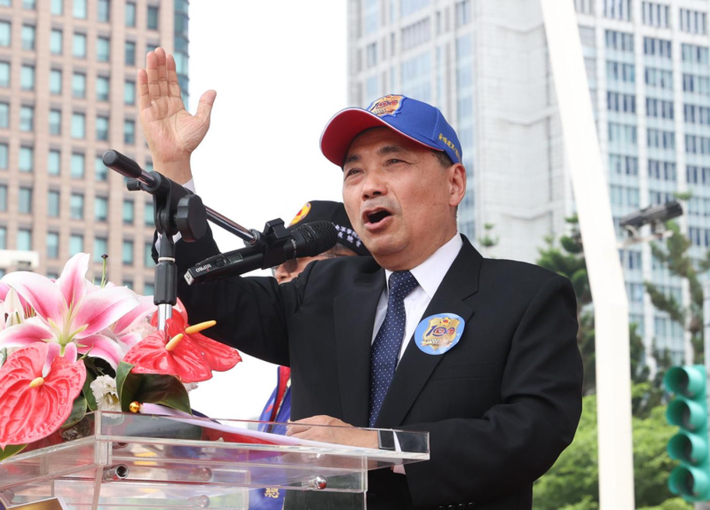 國民黨總統參選人侯友宜。中央社