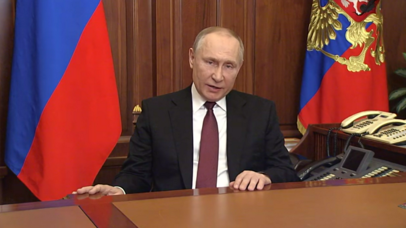 俄國總統普丁。翻攝President of Russia網站