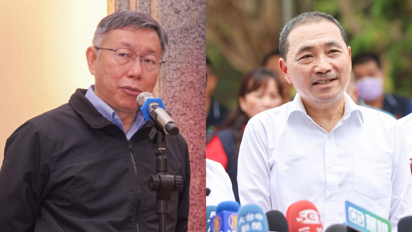 鏡電視上架案闖關，侯友宜、柯文哲齊聲痛批。翻攝兩人臉書