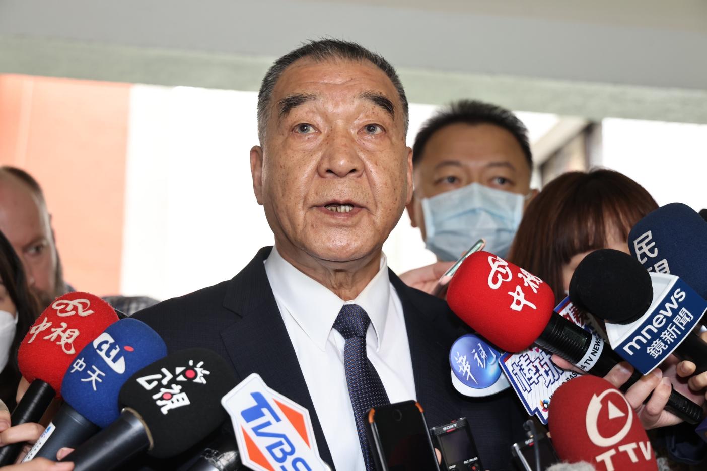 國防部長邱國正表示，已把二膽上兵失聯相關資料呈給金門地檢署。林啟弘攝